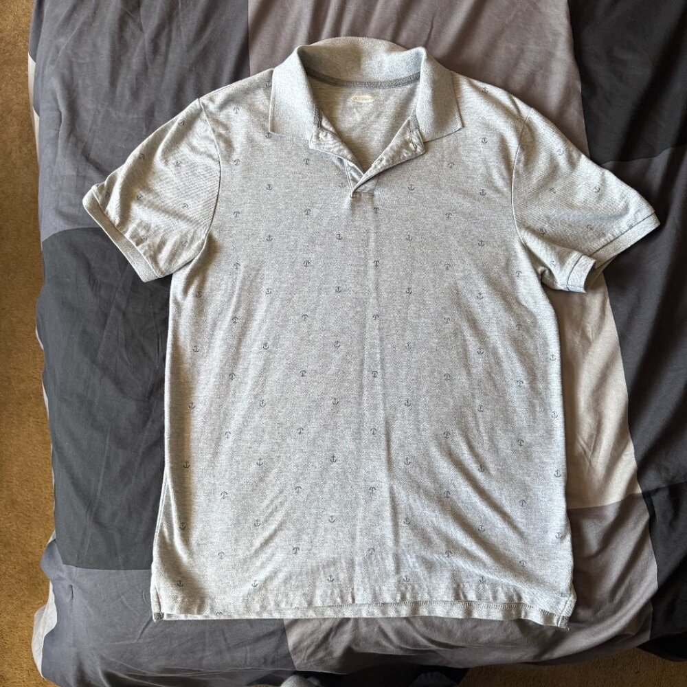 Old Navy Gray Anchor Polo